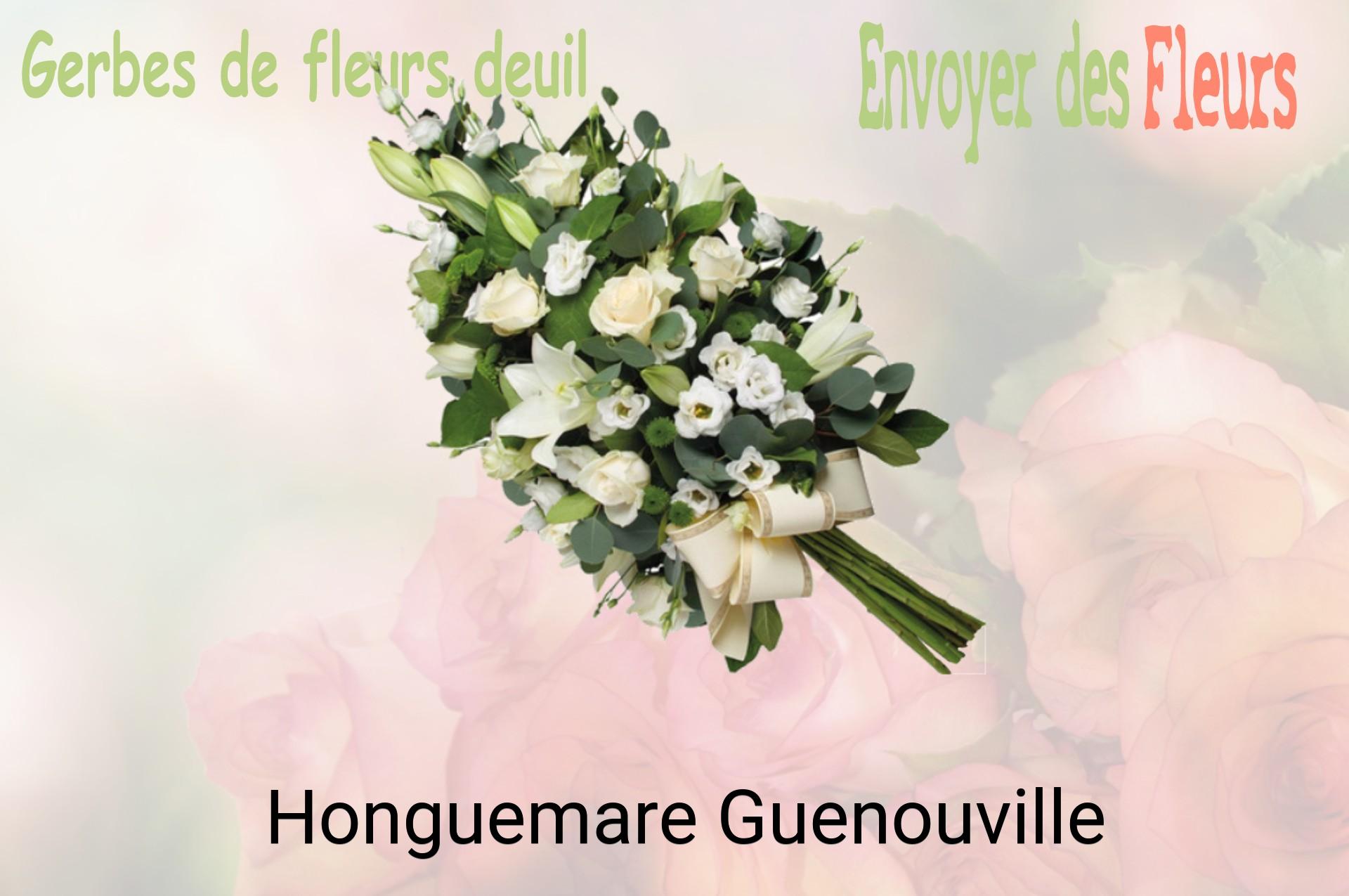 Gerbe de fleurs de deuil livrée à Honguemare-Guenouville